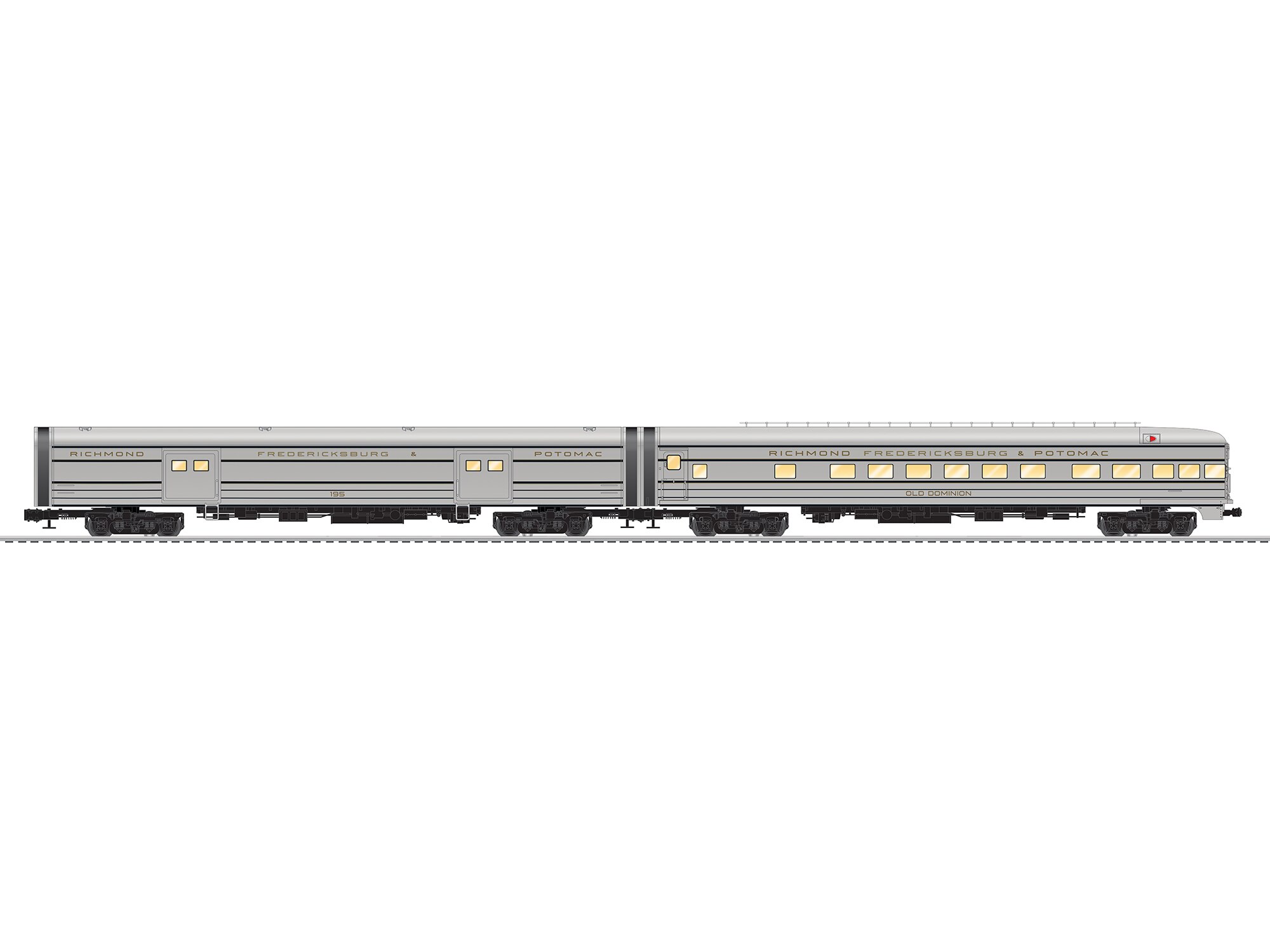 RF&P Aluminum 18" Passenger 2 Pack